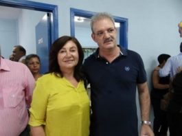 Délia Razuk com Geraldo Resende; decisão judicial negou pedido de cassação feito pela coligação de Geraldo - Foto: Reprodução/Facebook