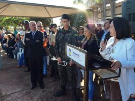 Prefeita Délia destacou importância da Guarda Mirim na formação dos jovens – Foto: Clóvis de Oliveira