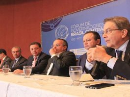 Paulo Rabello de Castro, presidente do BNDES(a direita), durante a 4ª Reunião do Fórum de Governadores do Brasil Central - Foto: Chico Ribeiro