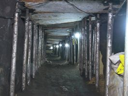 O túnel cavado tinha aproximadamente 600 metros de comprimento e em torno de um metro e meio de altura – Reprodução/TV Globo