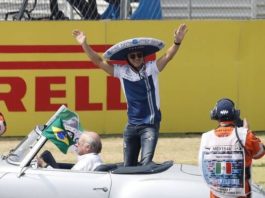 Felipe Massa na parada dos pilotos do Grande Prêmio do México - Foto: EPA
