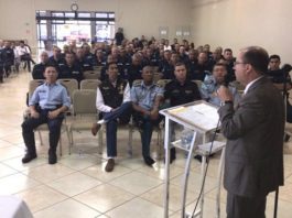 Secretário de Justiça e Segurança Pública, José Carlos Barbosa esteve presente no evento – Foto: Divulgação PMMS