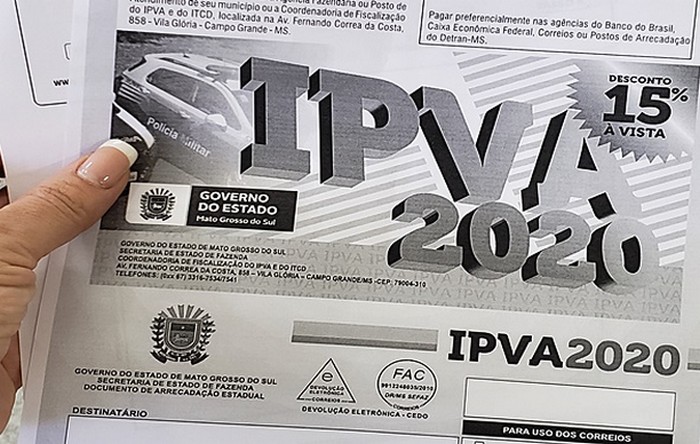 Resultado de imagem para IPVA 2020: contribuinte tem 15% de desconto pagando à vista até final de janeiro"