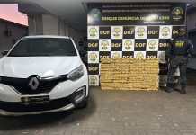 Veículo roubado em SP com mais de 700 quilos de maconha é apreendido pelo DOF