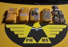 Passageira de ônibus com drogas na mochila é presa pela PMR