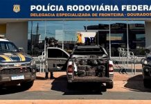 Foragido da justiça é preso pela PRF com 750 quilos de drogas em veículo furtado