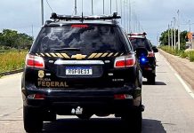 PF, em ação conjunta, intercepta ônibus utilizado para deslocamento irregular de estrangeiros em MS