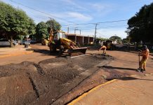 Prefeitura intensifica recuperação asfáltica e avança em quatro bairros de Dourados